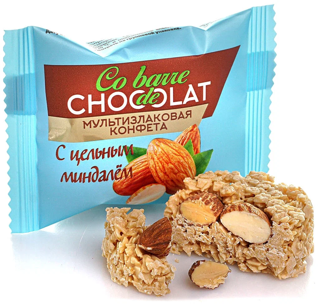 С цельным миндалём